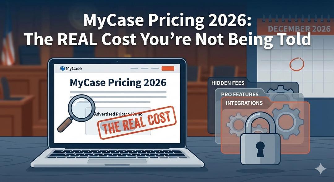 MyCase Pricing 2026: The REAL Cost You're Not Being Told