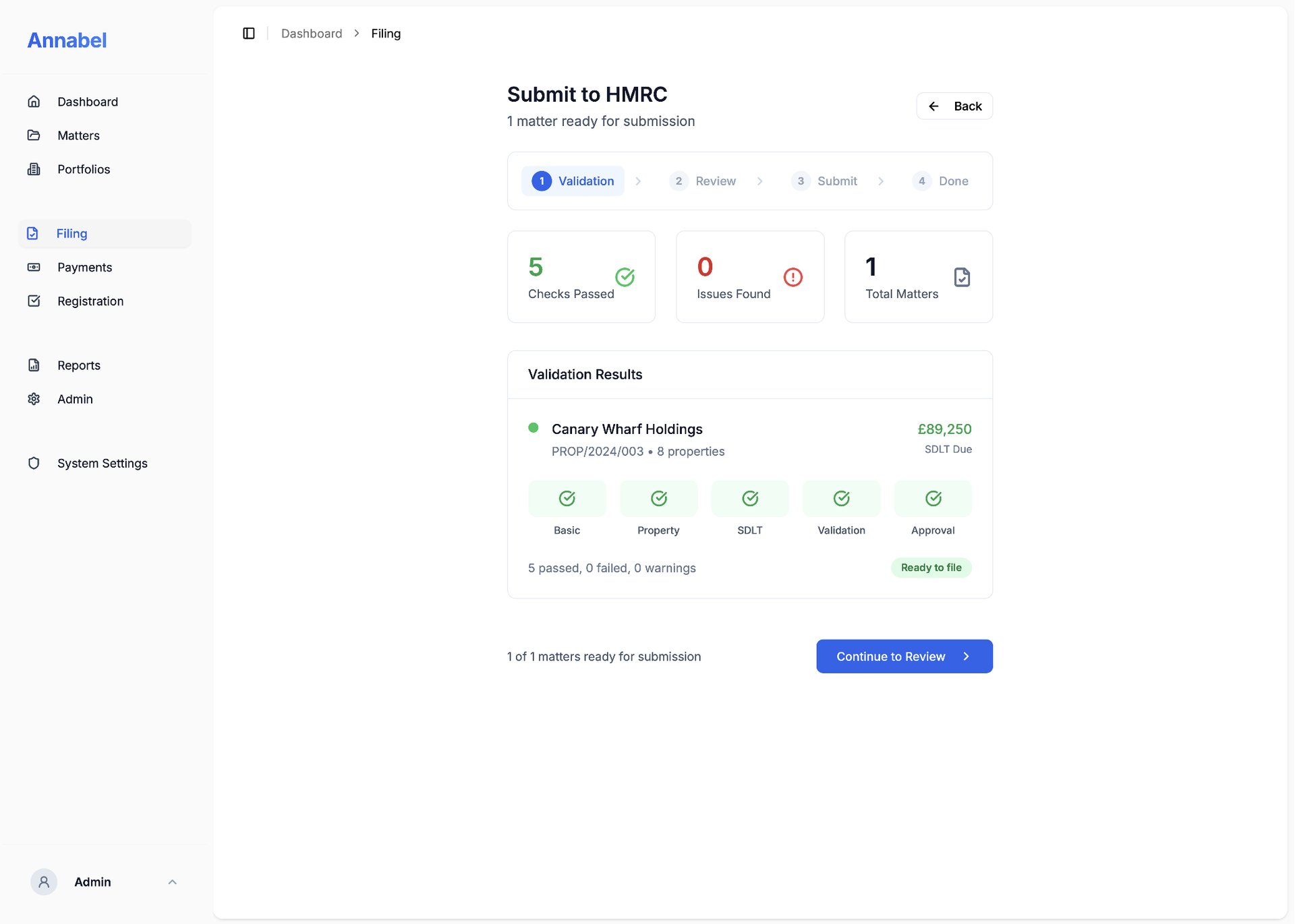 SDLT Tracker challenge