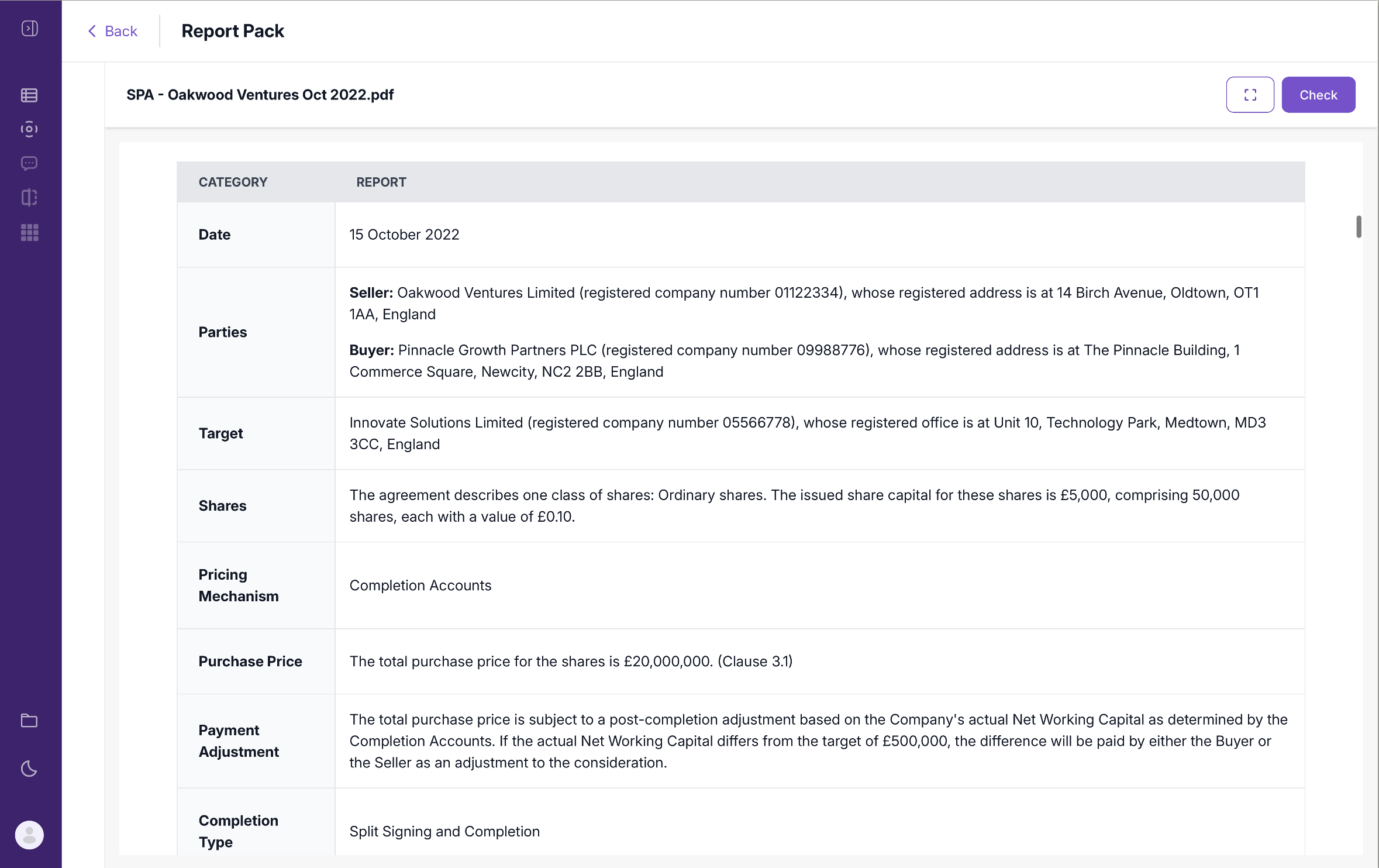 M&A Due Diligence Agent solution